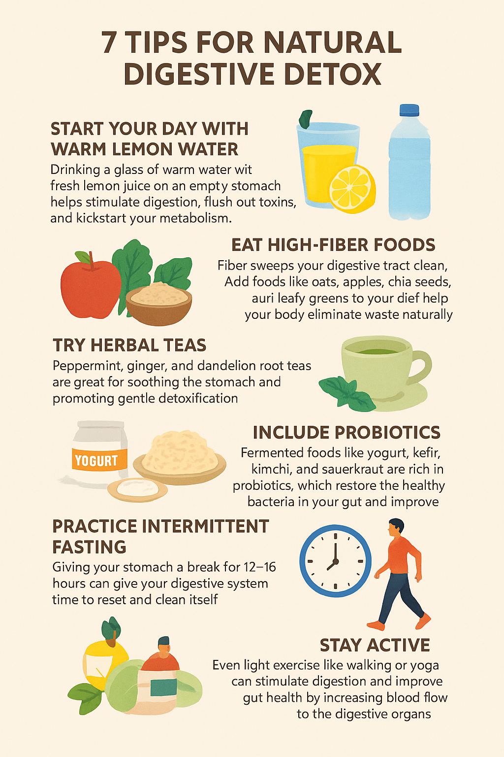 7 Natural Ways to Clean Your Stomach at Home